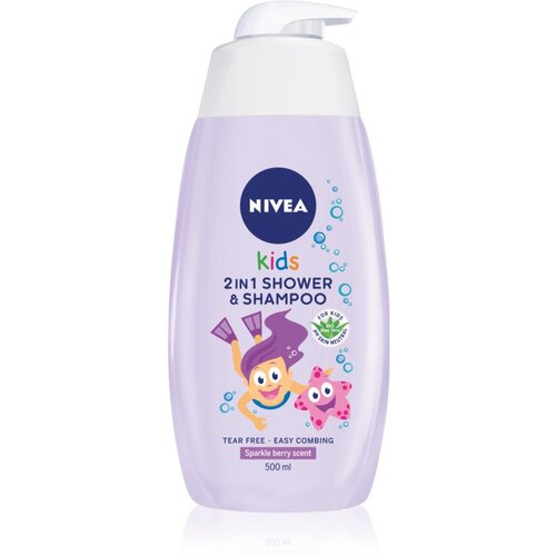 Nivea Kids Girl gel za prhanje in &amp;scaron;ampon 2v1 za otroke 500 ml Slike