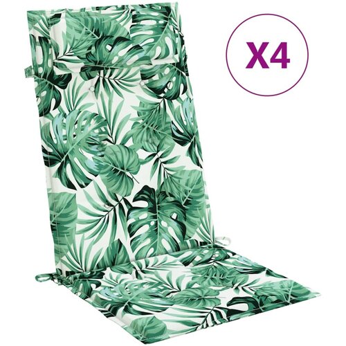 vidaXL Blazine za stole 4 kosi vzorec listov oxford tkanina, (20656849) Cene