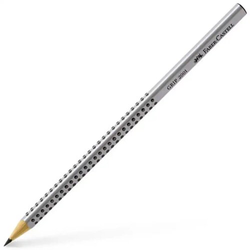 Faber-Castell grip grafitna olovka 2B srebrna 1 komad Cene