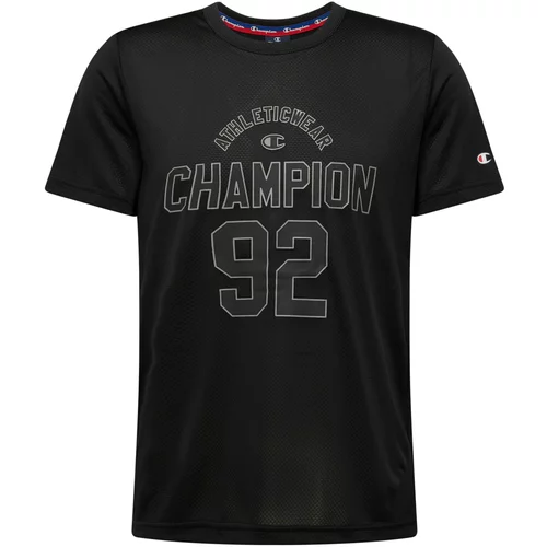 Champion Authentic Athletic Apparel Funkcionalna majica grafit / svetlo siva / melona / črna