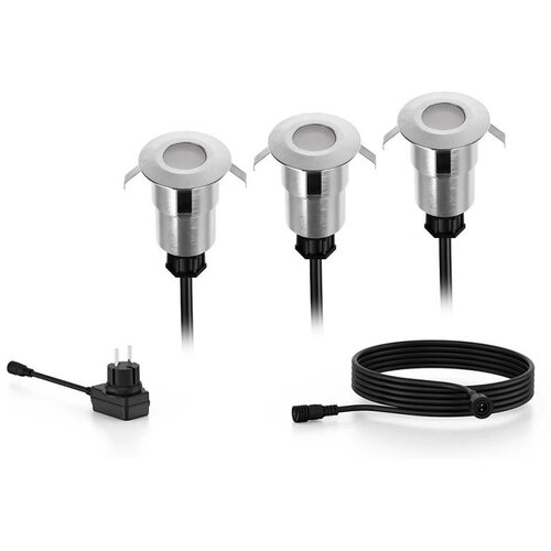 Philips SET 3x LED Spolja&scaron;nje ugradno svetlo SPORE LED/1W/24/230V IP67 Cene