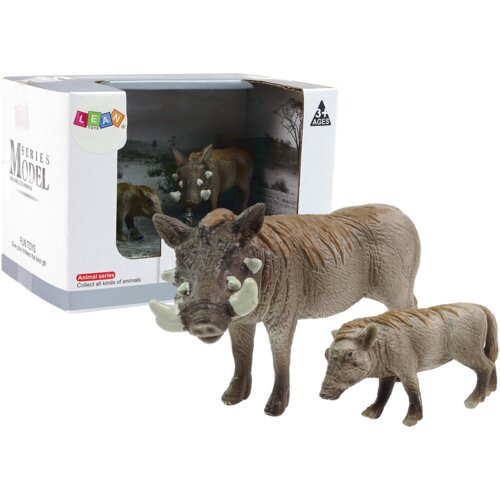  Set of 2 Figures African warthog with young Animals of the World Series Cene