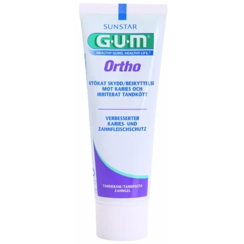 GUM Ortho pasta za zube za korisnike fiksnih aparatića za zube 75 ml