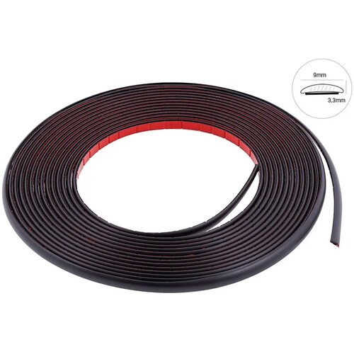 Carmotion Ukrasna lajsna, 8 m x 9 mm, Mat crna Slike