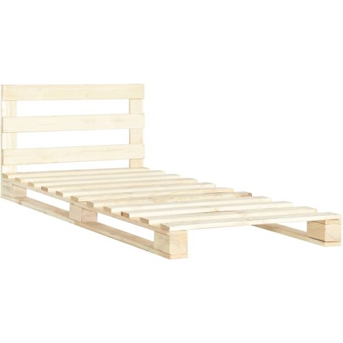 Maison Chic Posteljni okvir - Enojna postelja - Postelja za odrasle iz palet trdna borovina 100x200 cm, (21693386) Slike