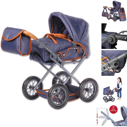 Knorr Toys Kolica Ruby- tamno plava Slike