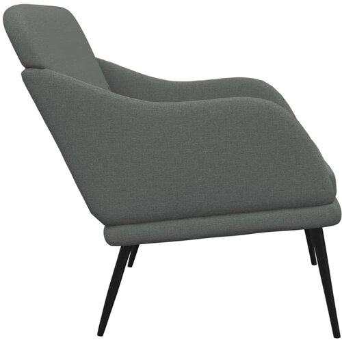  Klupa tamnosiva 110 x76 x 80 cm od tkanine Slike