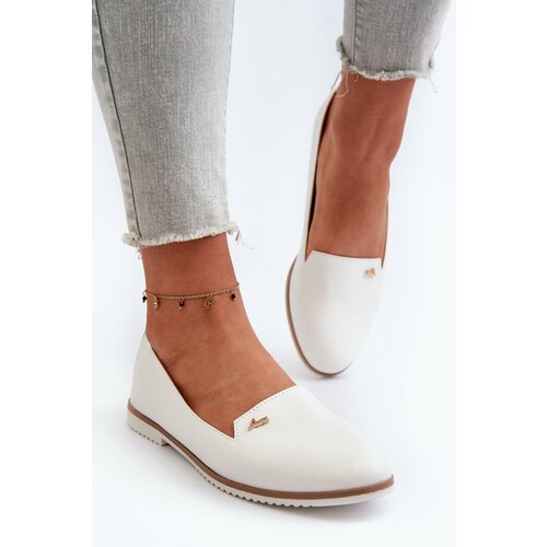 Kesi Women's flat loafers white Enzla Slike