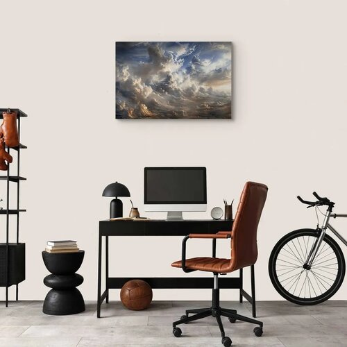  Slika - Golden Reflections on Clouds Foretelling Dusk 120x80 Slike