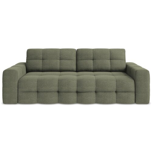 Makamii Kaki zelena sklopiva sofa od boucl&amp;eacute; tkanine 255 cm Milu &amp;ndash; Slike