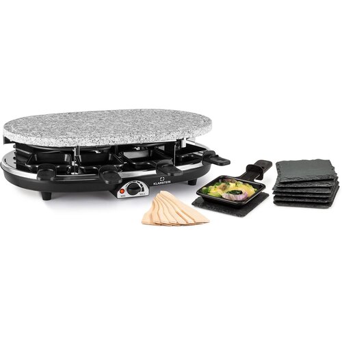Klarstein Steaklette Raclette, Raclette grill s pripomočki za 8 oseb Slike
