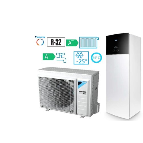 Daikin ALTHERMA 3 ERGA08EVH7+EHVH08S18E6V 8kW plinski split toplotna črpalka z vgrajenim 180l bojlerjem - Slike