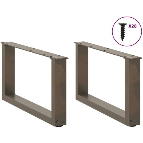  Noge za klub stolić U-oblik 2 kom Prirodni čelik 70 x (30-31) cm Čelik - Prirodna 70 x (30-31) cm 2 1 Slike