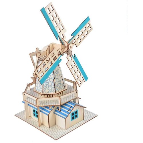 CarolijaShop 3d drvena slagalica - Holandska vetrenjača Slike