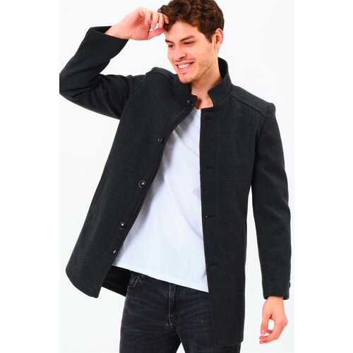 Dewberry PLT8327 MEN'S COAT-DARK ANTHRACITE Cene