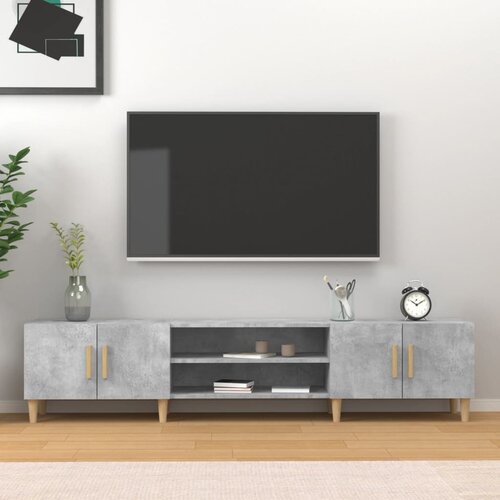 vidaXL TV omarica betonsko siva 180x31,5x40 cm inženirski les Cene