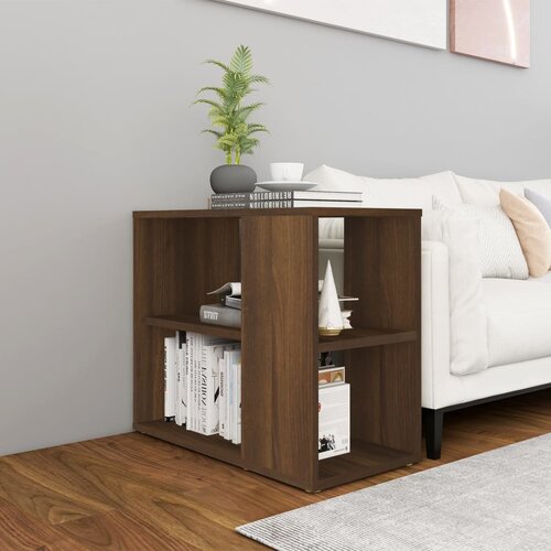 VidaXL Bočni ormarić smeđa boja hrasta 60x30x50 cm konstruirano drvo Slike