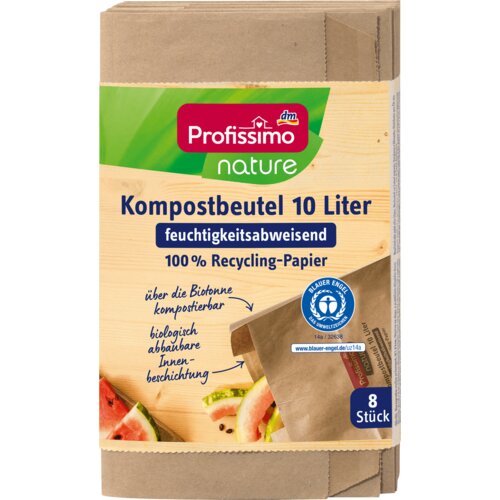 Profissimo nature nepromočive papirne kese za biootpad, zapremina: 10l 8 kom Cene
