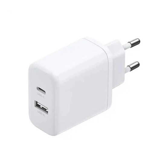 Ugreen X227 20W GaN Zidni Punjač 1x USB-A + 1x USB-C &amp;ndash; Beli Slike