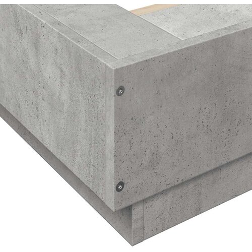 vidaXL Okvir kreveta siva boja betona 120x200 cm od konstruiranog drva Cene