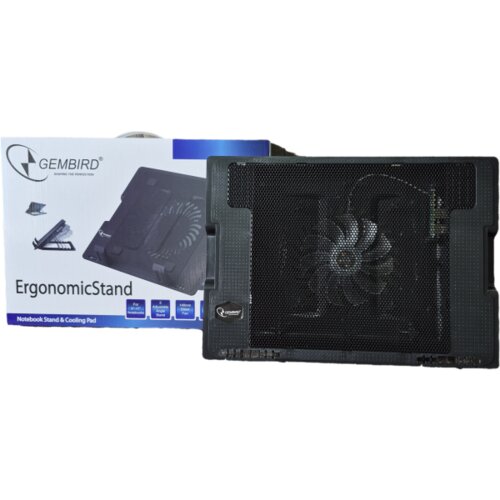 DeepCool N2000IV** Gembird hladnjak za laptop, 15-17 180mm Fan-CONTROL, 2xUSB, 365x265mm, Ergo Stand(599) Cene