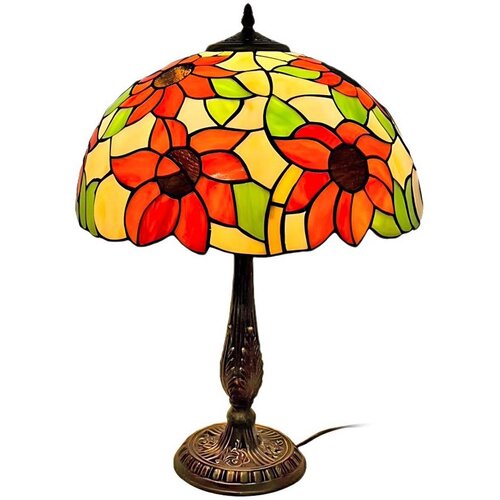  Brilagi - Tiffany vitražna stona lampa SUNFLOWER 2xE27/60W/230V Cene