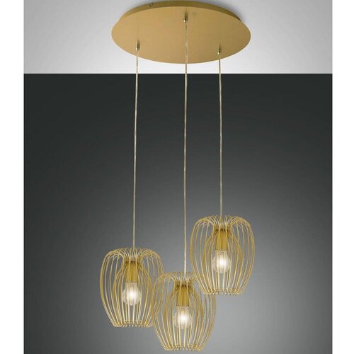  Fabas Luce 3677-47-225 - Luster na sajli CAMP 3xE27/40W/230V zlatna Cene