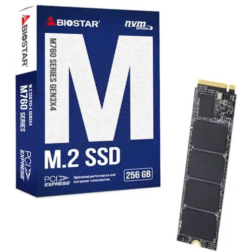 Biostar SSD M.2 NVME 256GB 2800MBs/1150MBs M760 Cene