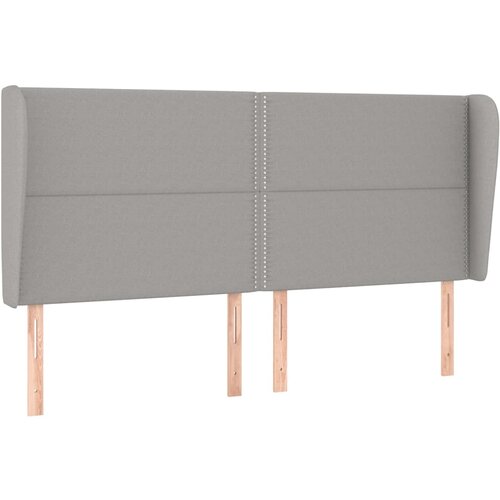 Maison Chic vzglavna omarica - nočna omarica - posteljna omarica z u&amp;scaron;esi svetlo sivo 163x23x118/128 cm blago, (21709531) Slike