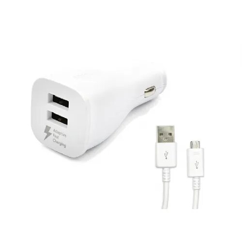 Samsung avtopolnilec EP-LN920CWE + microusb kabel - fast charge - bel Slike