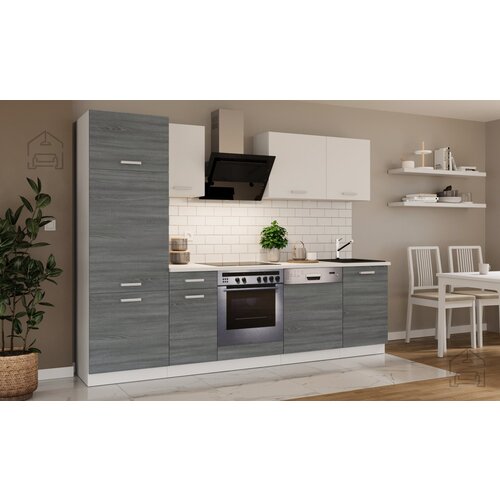 Stolarz-Lempert Kuhinjski sestav Toni 270 cm - hrast ribbeck/bel Slike