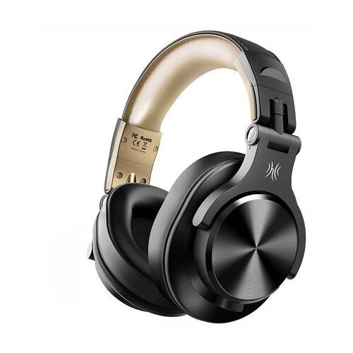 OneOdio Fusion A70 bežične slu&amp;scaron;alice zlatne &amp;ndash; Hi-Res zvuk, 72h baterija, Bluetooth 5.2, DJ &amp;amp; wired mode Slike