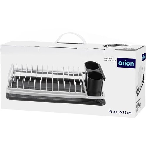 Orion Črno-bel kovinski odcejalnik posode 41,5x17 cm Deluxe &amp;ndash; Slike