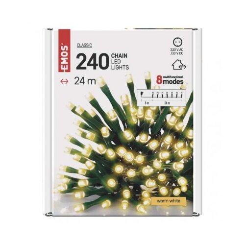Emos LED lanac 24 m spoljni i unutra&amp;scaron;nji WW programi MTG-D4AW08 Slike