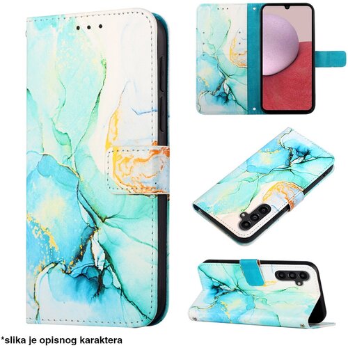  Maska za Xiaomi Redmi 13 4G tirkiz na preklop Marble Cene