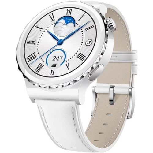 Huawei Watch GT 3 Pro 43mm, Leather White Strap