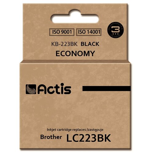 Actis KB-223BK ink (replacement for Brother LC223BK; Standard; 16 ml; black) Cijene