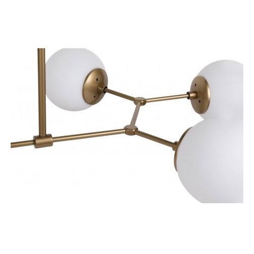 Opviq lights Viseča svetilka s 6 žarnicami v zlato-beli barvi Opviq luči Damar Horizontalno Slike