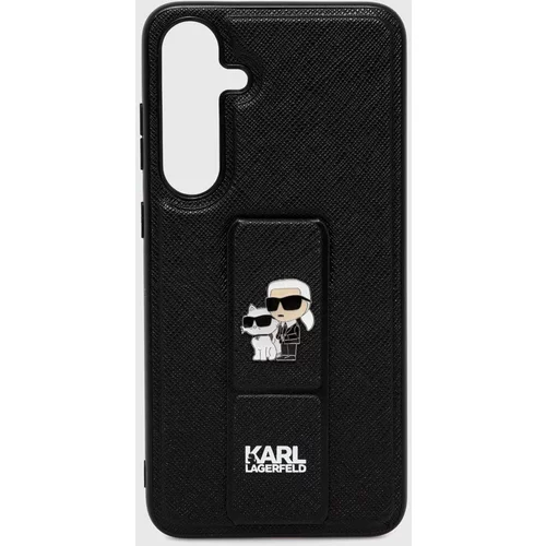 Karl Lagerfeld Etui za telefon Galaxy S24+ črna barva, KLHCS24MGSAKCPK