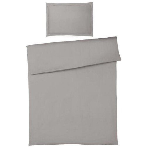 Dieter Knoll POSTELJNINA 140/200 cm saten siva Slike