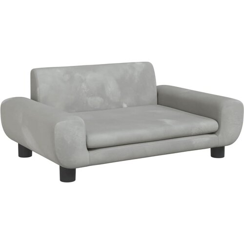 Maison Chic Otroški kavč - Otroški divan - Otroški sedež svetlo siv 70x45x33 cm žamet, (21729570) Cene