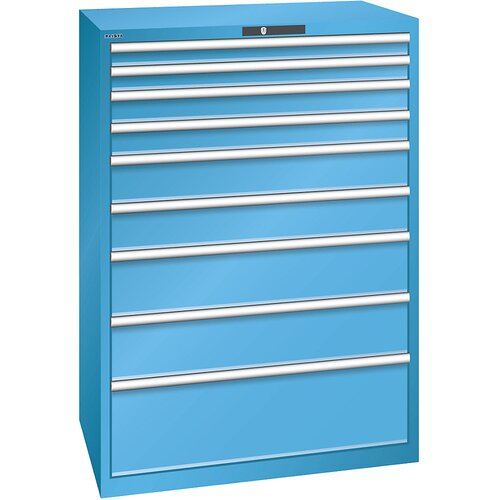 LISTA Predalnik z 9 predali, ŠxGxV 1023 x 725 x 1450 mm, svetlo moder Cene