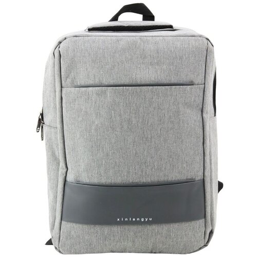  Gradski poslovni ruksak s USB-om i srednjim pretincem, sivi, 14L 40cm Slike