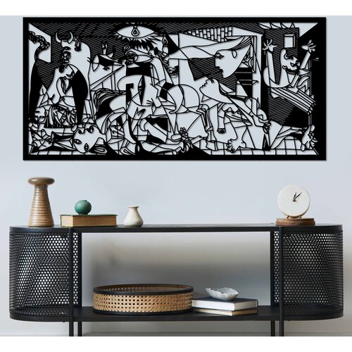 Opviq zidna dekoracija Pıcassso, 85x40 cm, 1.5 mm, Crna Cene