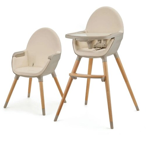 Kinderkraft Stolček za hranjenje Fini 2 2v1, Beige Cene
