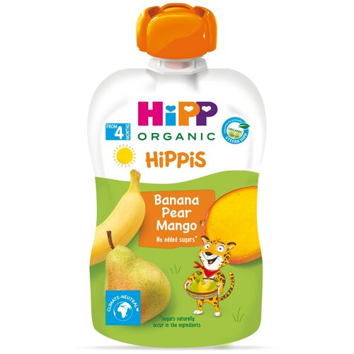 Hipp Voćni pire za bebe banana, kruška i mango 4M+ 100g Slike