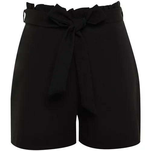 Trendyol Curve Plus Size Shorts & Bermuda - Black - Normal Waist