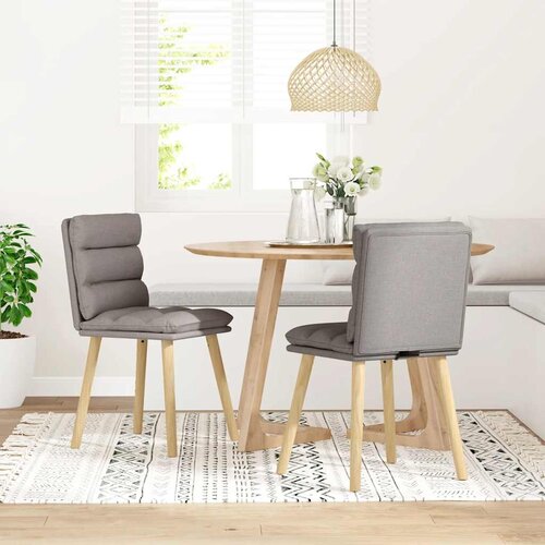 Maison Chic Jedilni stoli - Vzorci stoli 2 kosa taupe blago A493, (22031694) Slike