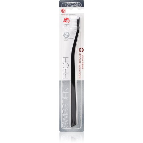Swissdent Profi Gentle zobna ščetka ekstra soft Black 1 kos Cene