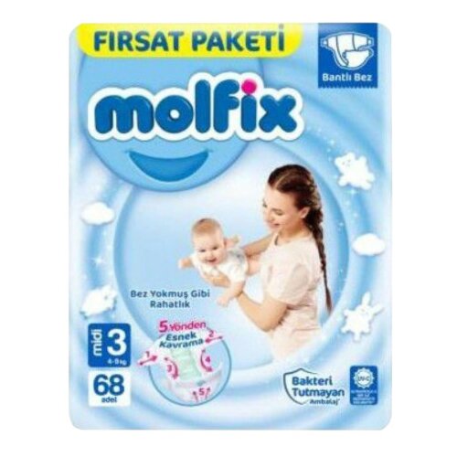 MOLFIX Pelene MIDI 3 (4-9KG) 68 komada Cijene